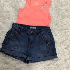 Lei Tatum High Rise Jean Shorts Size 7 NWOT